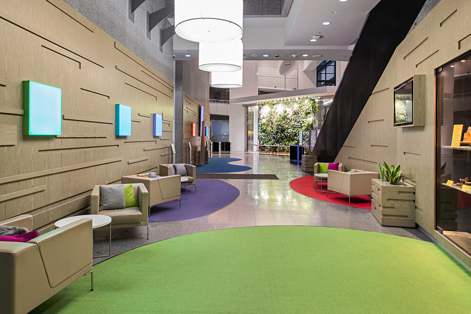 Telstra employee break out space by ISM Interiors