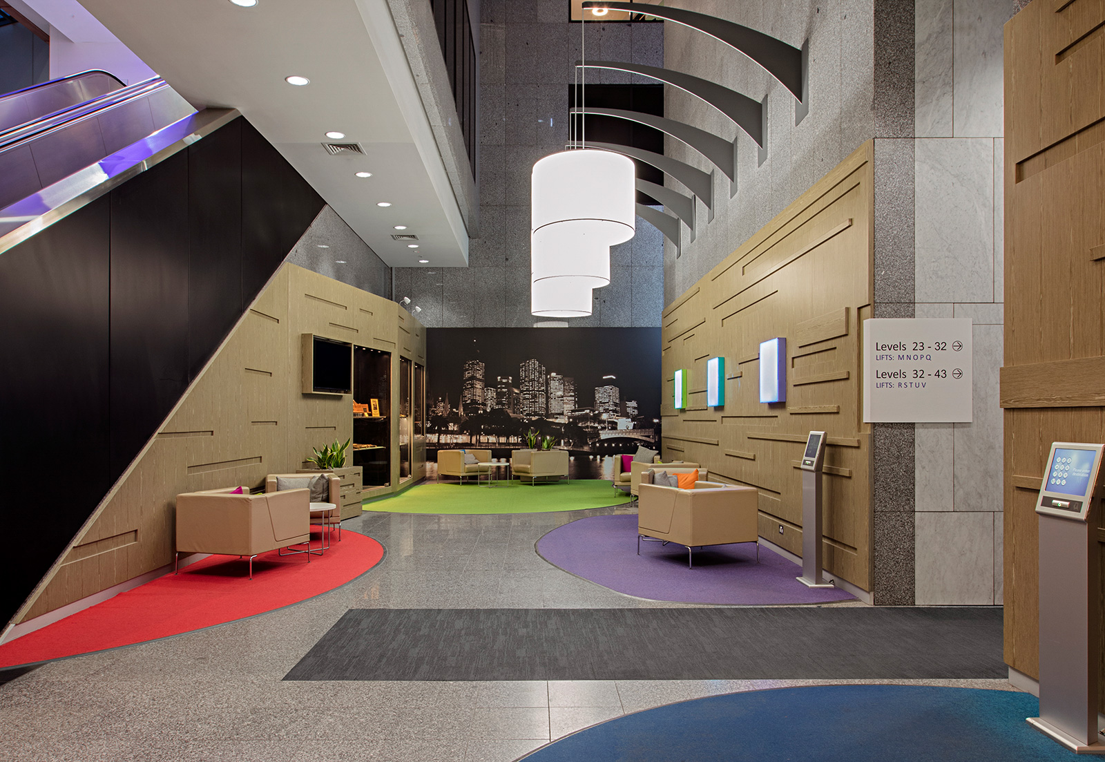 Telstra employee break out space by ISM Interiors